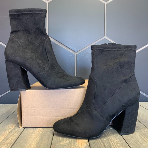 Steve Madden Reggie Black Block Heel 